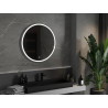 Mexen Gobi kulaté koupelnové zrcadlo s podsvícením, 80 cm, LED 6000K, proti mlžení - 9801-080-080-611-00