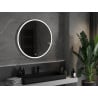 Mexen Gobi podsvícené koupelnové zrcadlo, kulaté 90 cm, LED 6000K, proti zamlžení - 9801-090-090-611-00