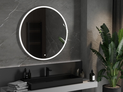Mexen Gobi podsvícené koupelnové zrcadlo 100 x 100 cm, LED 6000K, ventilátor - 9801-100-100-611-00