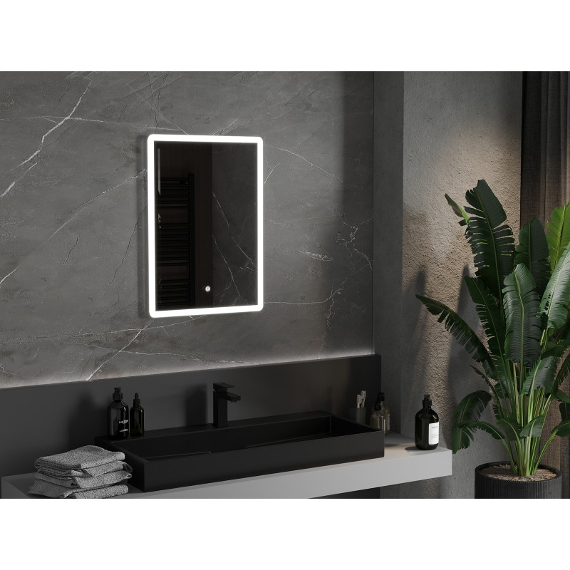 Mexen Navia koupelnové zrcadlo osvětlené 50 x 70 cm, LED 6000K, proti mlze - 9803-050-070-611-00