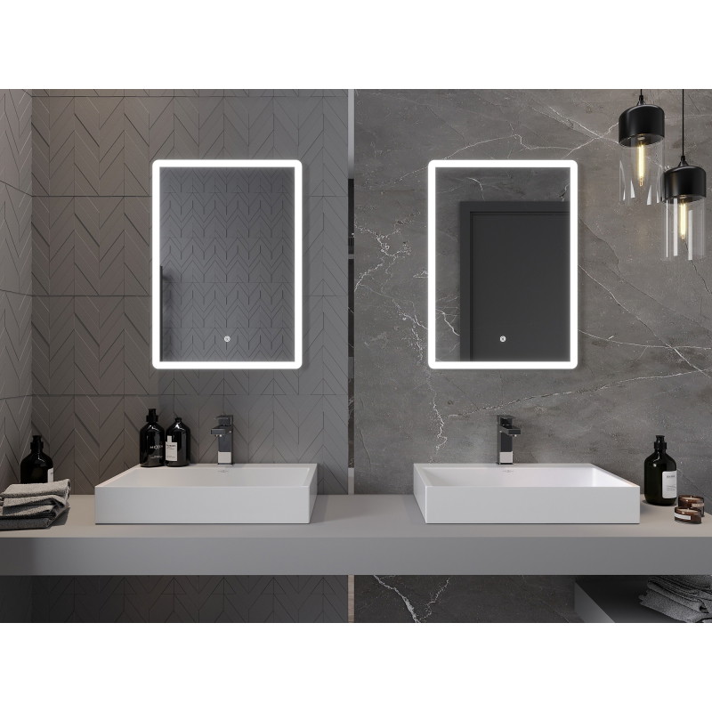 Mexen Navia koupelnové zrcadlo osvětlené 50 x 70 cm, LED 6000K, proti mlze - 9803-050-070-611-00