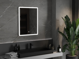 Mexen Navia podsvícené koupelnové zrcadlo 60 x 80 cm, LED 6000K, ventilátor - 9803-060-080-611-00