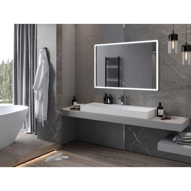 Mexen Navia podsvícené zrcadlo do koupelny 120 x 80 cm, LED 6000K, proti mlze - 9803-120-080-611-00