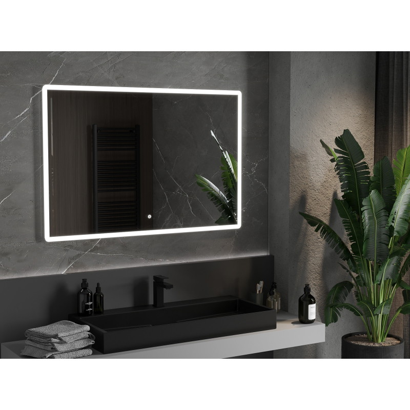 Mexen Navia koupelnové zrcadlo podsvícené 120 x 80 cm, LED 6000K, proti mlze - 9803-120-080-611-00