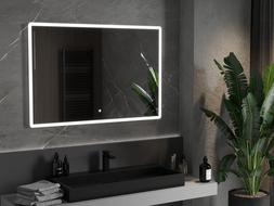 Mexen Navia podsvícené koupelnové zrcadlo 120 x 80 cm, LED 6000K, ventilátor - 9803-120-080-611-00
