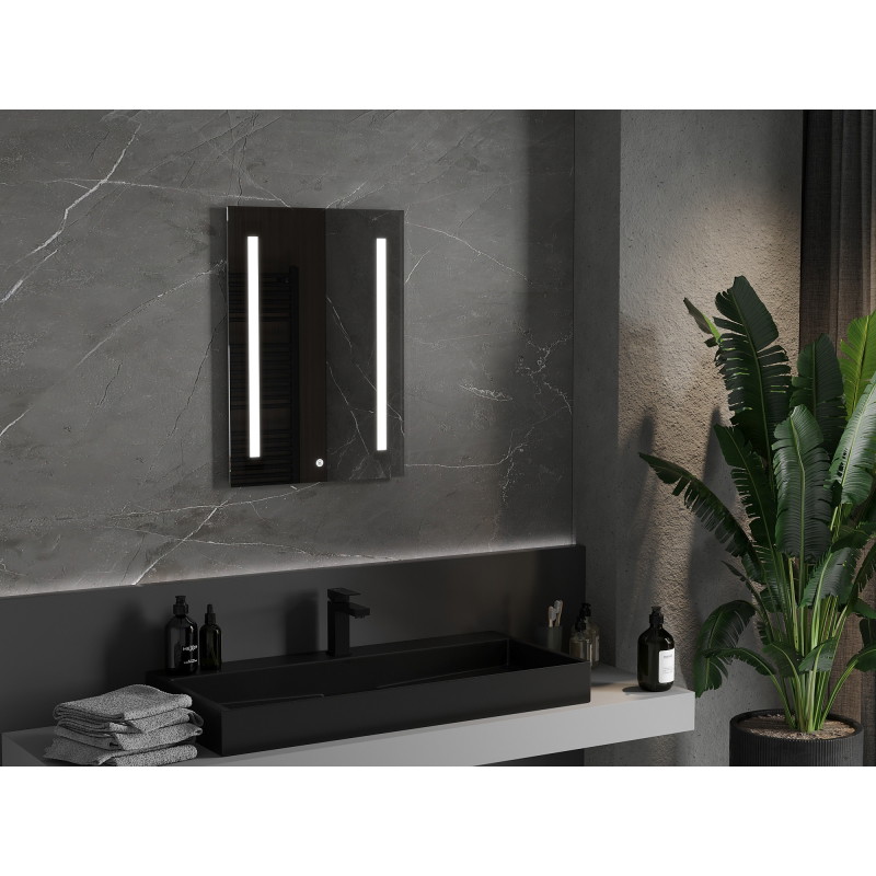 Mexen Remi osvětlené koupelnové zrcadlo 50 x 70 cm, LED 6000K, proti mlze - 9804-050-070-611-00