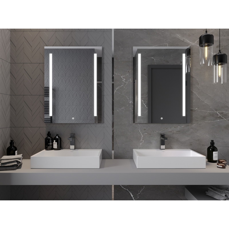 Mexen Remi koupelnové zrcadlo s podsvícením 60 x 80 cm, LED 6000K, anti-pára - 9804-060-080-611-00