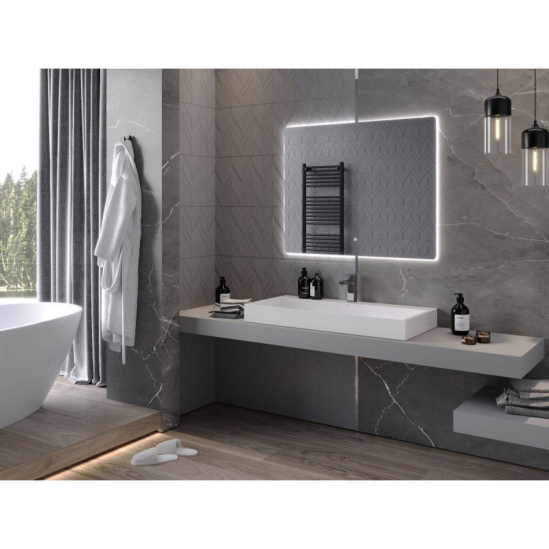 Mexen Sun koupelnové zrcadlo s osvětlením 100 x 80 cm, LED 6000K, proti zamlžení - 9807-100-080-611-00