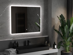 Mexen Sun osvětlené koupelnové zrcadlo 100 x 80 cm, LED 6000K, anti-pára - 9807-100-080-611-00