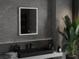 Mexen Taco podsvícené koupelnové zrcadlo 60 x 80 cm, LED 6000K, ventilátor - 9805-060-080-611-00