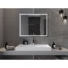 Mexen Taco osvětlené koupelnové zrcadlo 100 x 80 cm, LED 6000K, proti zamlžení - 9805-100-080-611-00