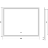 Mexen Taco zrcadlo do koupelny s podsvícením 100 x 80 cm, LED 6000K, proti zamlžování - 9805-100-080-611-00