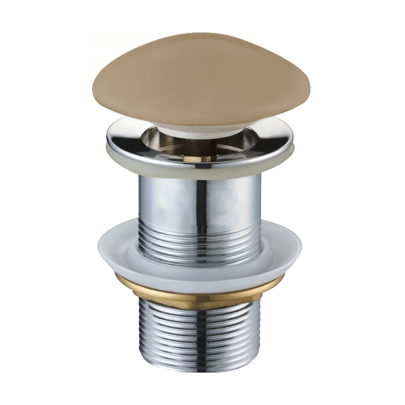 Mexen klik-klak kulatý zátka, matná cappuccino keramika - 79910-64