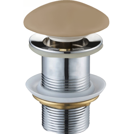 Mexen klik-klak kulatý zátka, matná cappuccino keramika - 79910-64