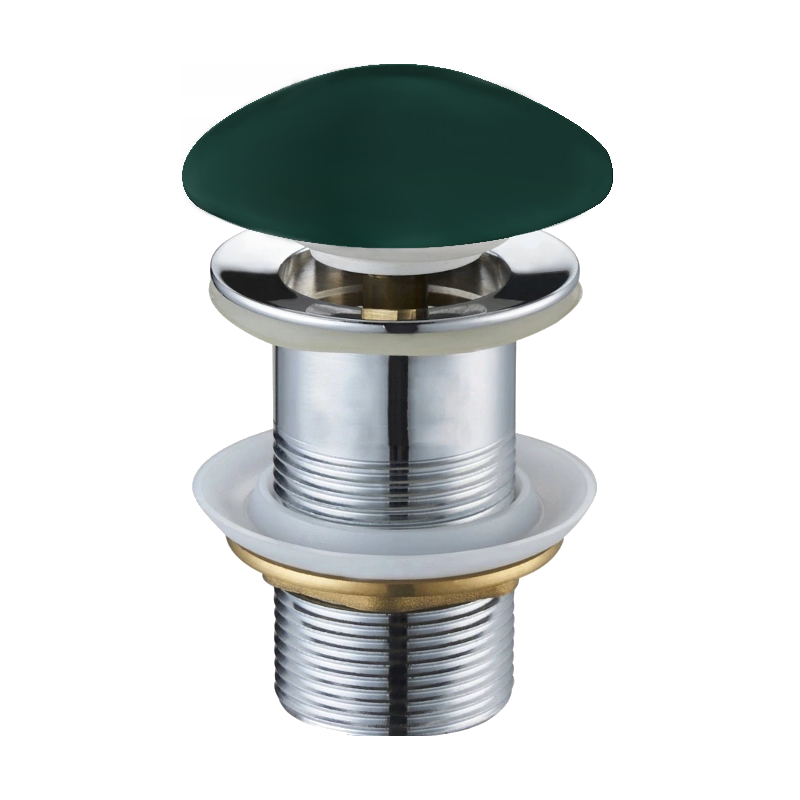 Mexen zátka klik-klak kulatá, tmavě zelená keramická matná - 79910-47