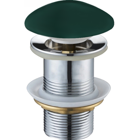 Mexen zátka klik-klak kulatá, tmavě zelená keramická matná - 79910-47