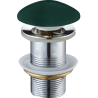 Mexen zátka klik-klak kulatá, tmavě zelená keramická matná - 79910-47