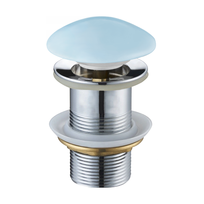 Mexen klik-klak zátka kulatá, modrá keramická matná - 79910-49