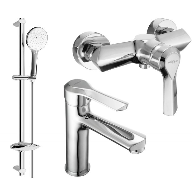 Mexen Sabre DB74 sprchová sada, chrom - 72104DB74-00