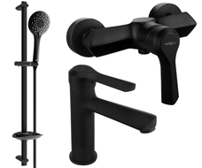 Mexen Sabre DB74 sprchová sada, černá - 72104DB74-70