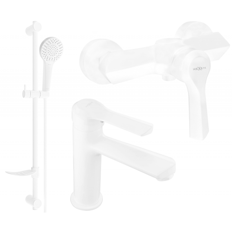 Mexen Sabre DF05 sprchová sada, bílá - 72104DF05-20