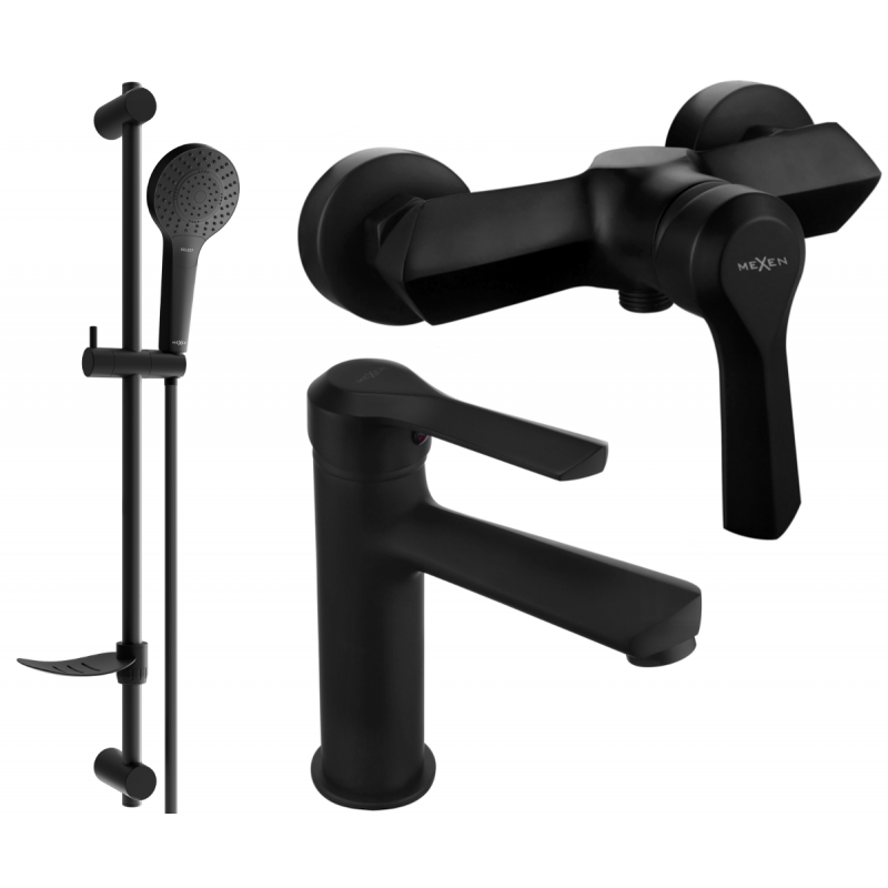 Mexen Sabre DF05 sprchová sada, černá - 72104DF05-70