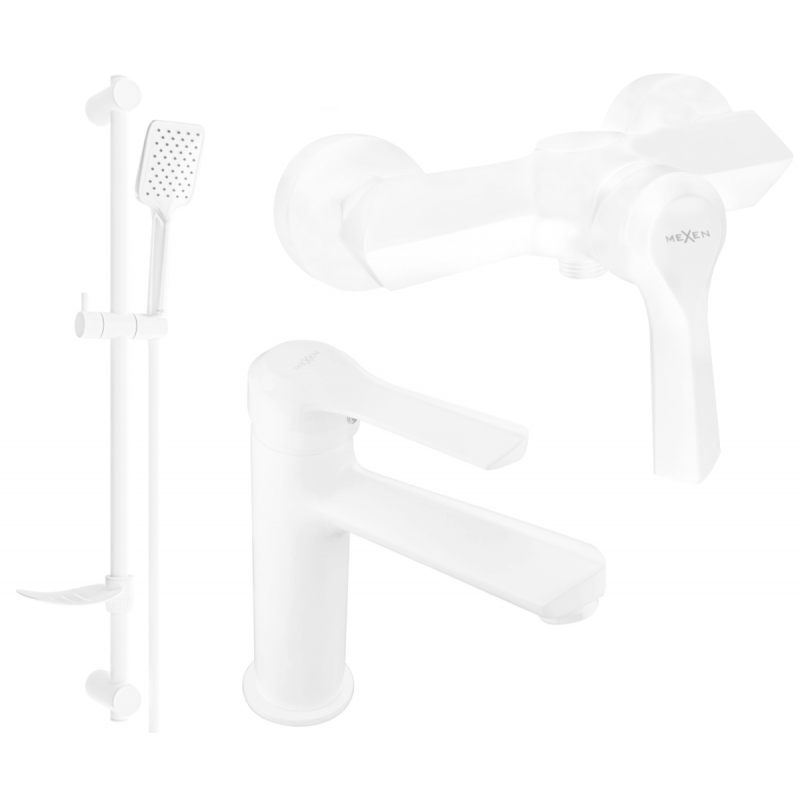 Mexen Sabre DF62, sprchová sada, bílá - 72104DF62-20