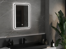 Mexen Zusa osvětlené koupelnové zrcadlo 50 x 70 cm, LED 6000K, proti mlze - 9808-050-070-611-00
