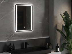 Mexen Zusa osvětlené koupelnové zrcadlo 50 x 70 cm, LED 6000K, protimlžicí - 9808-050-070-611-00