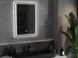 Mexen Zusa koupelnové zrcadlo s podsvícením 60 x 80 cm, LED 6000K, antikorozní - 9808-060-080-611-00