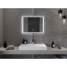 Mexen Zusa osvětlené koupelnové zrcadlo 80 x 60 cm, LED 6000K, antifog - 9808-080-060-611-00