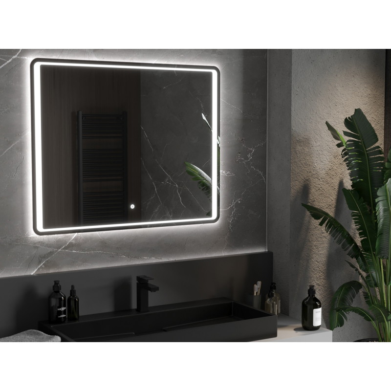 Mexen Zusa osvětlené koupelnové zrcadlo 100 x 80 cm, LED 6000K, proti páře - 9808-100-080-611-00