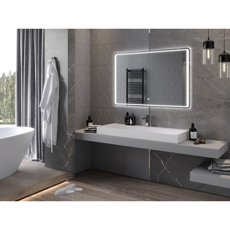Mexen Zusa osvětlené koupelnové zrcadlo 120 x 80 cm, LED 6000K, proti zamlžení - 9808-120-080-611-00
