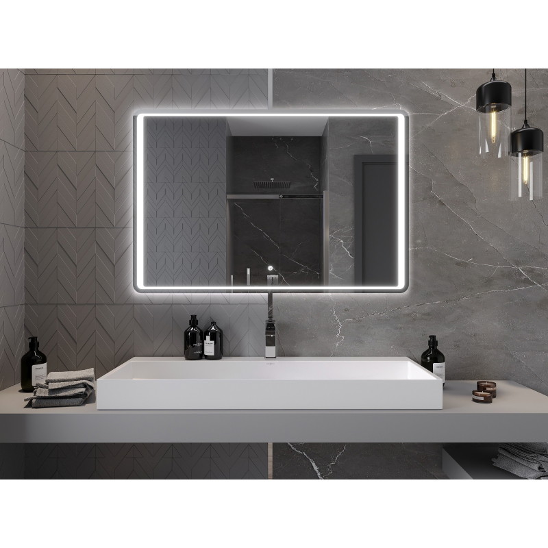Mexen Zusa osvětlené koupelnové zrcadlo 120 x 80 cm, LED 6000K, proti zamlžení - 9808-120-080-611-00