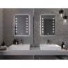 Mexen Ner podsvícené koupelnové zrcadlo 50 x 70 cm, LED 6000K, anti-mlha - 9809-050-070-611-00
