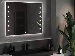 Mexen Ner podsvícené koupelnové zrcadlo 100 x 80 cm, LED 6000K, antipára - 9809-100-080-611-00