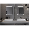 Mexen Nida osvětlené koupelnové zrcadlo 50 x 70 cm, LED 6000K, protimlžící - 9806-050-070-611-00
