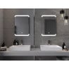 Mexen Nida podsvícené koupelnové zrcadlo 50 x 70 cm, LED 6000K, antifog - 9806-050-070-611-00