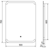 Mexen Nida osvětlené koupelnové zrcadlo 50 x 70 cm, LED 6000K, protimlžící - 9806-050-070-611-00