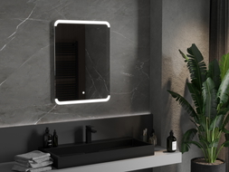 Mexen Nida osvětlené koupelnové zrcadlo 60 x 80 cm, LED 6000K, anti-mlha - 9806-060-080-611-00