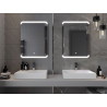 Mexen Nida osvětlené koupelnové zrcadlo 60 x 80 cm, LED 6000K, anti-mlha - 9806-060-080-611-00