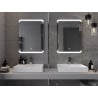 Mexen Nida osvětlené koupelnové zrcadlo 60 x 80 cm, LED 6000K, anti-pára - 9806-060-080-611-00