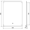 Mexen Nida osvětlené koupelnové zrcadlo 60 x 80 cm, LED 6000K, anti-mlha - 9806-060-080-611-00