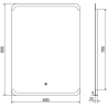 Mexen Nida osvětlené koupelnové zrcadlo 60 x 80 cm, LED 6000K, anti-pára - 9806-060-080-611-00