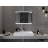 Mexen Nida koupeľnové zrcadlo s osvětlením 80 x 60 cm, LED 6000K, proti mlze - 9806-080-060-611-00