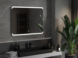Mexen Nida osvětlené koupelnové zrcadlo 100 x 80 cm, LED 6000K, antifog - 9806-100-080-611-00
