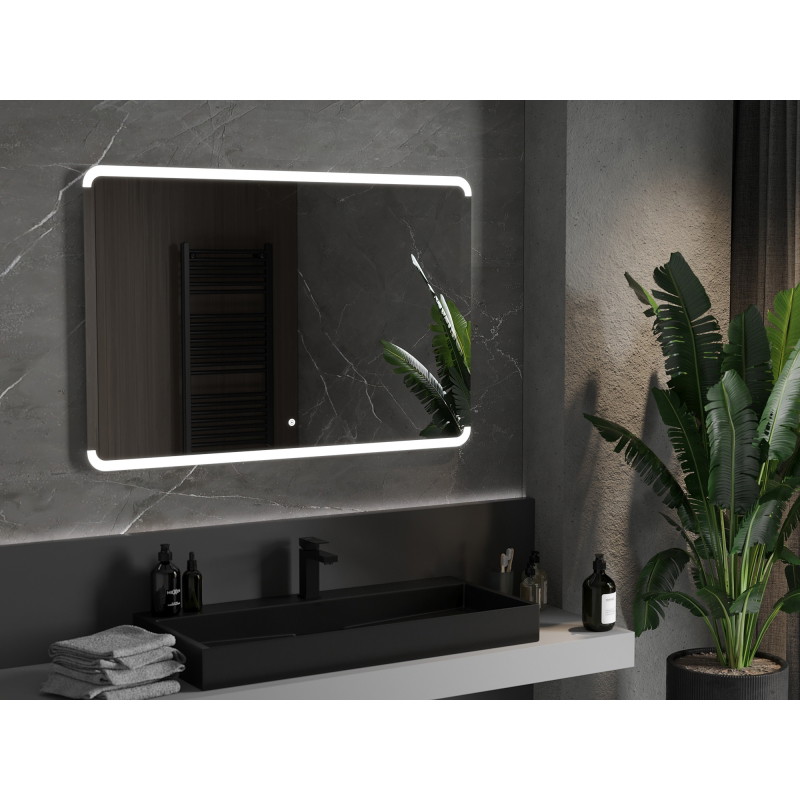 Mexen Nida koupelnové zrcadlo podsvícené 120 x 80 cm, LED 6000K, proti mlžení - 9806-120-080-611-00