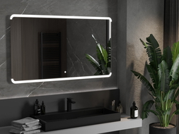 Mexen Nida podsvícené koupelnové zrcadlo 140 x 80 cm, LED 6000K, ventilátor - 9806-140-080-611-00