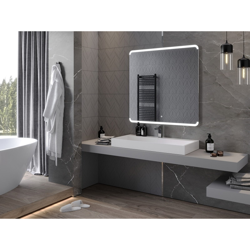 Mexen Nida podsvícené koupelnové zrcadlo 100 x 100 cm, LED 6000K, protimlha - 9806-100-100-611-00
