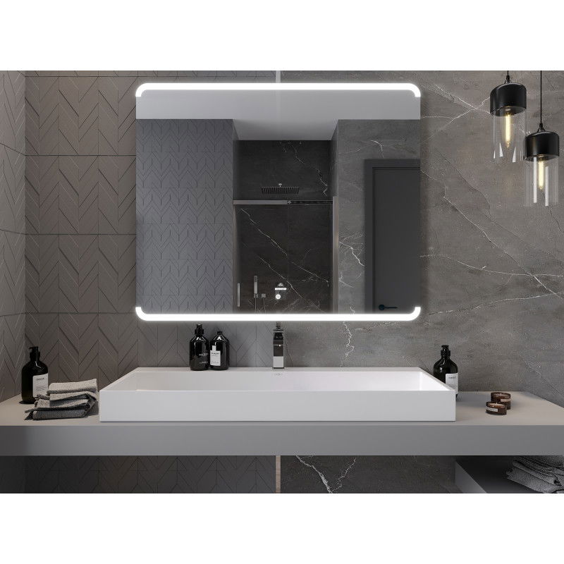 Mexen Nida koupelnové zrcadlo podsvícené 120 x 100 cm, LED 6000K, anti-pára - 9806-120-100-611-00
